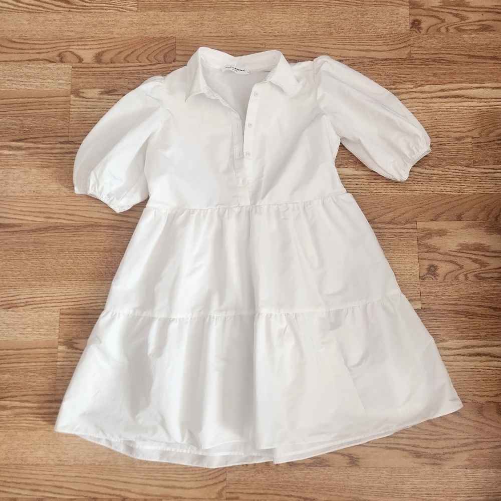 EUC Amanda Uprichard Pierre Dress In White, Size M